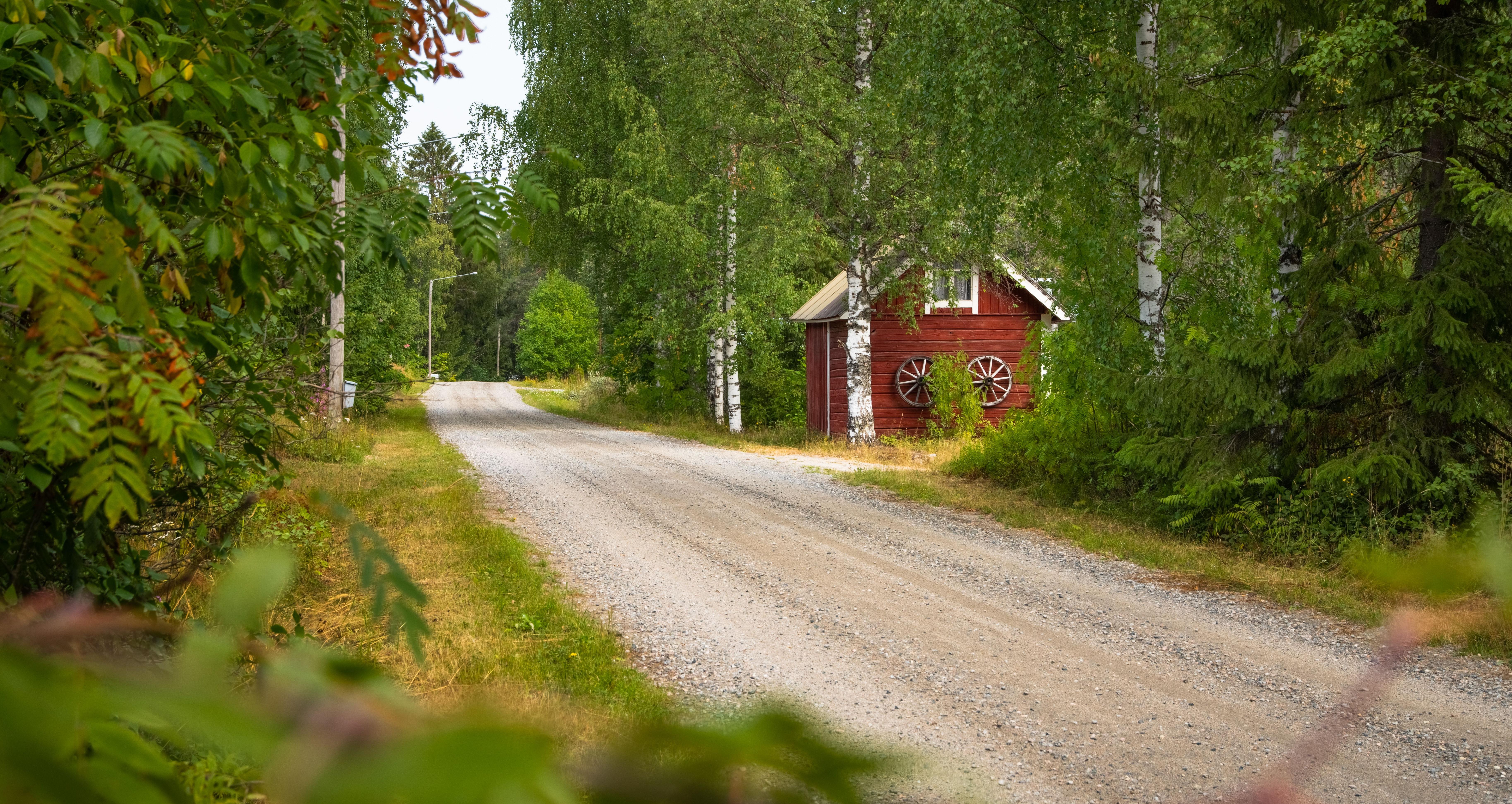 The village road as it is today.