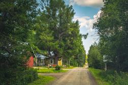 Die alte Durchgangsstraße von Möhkö. in Ilomantsi, Finnland.