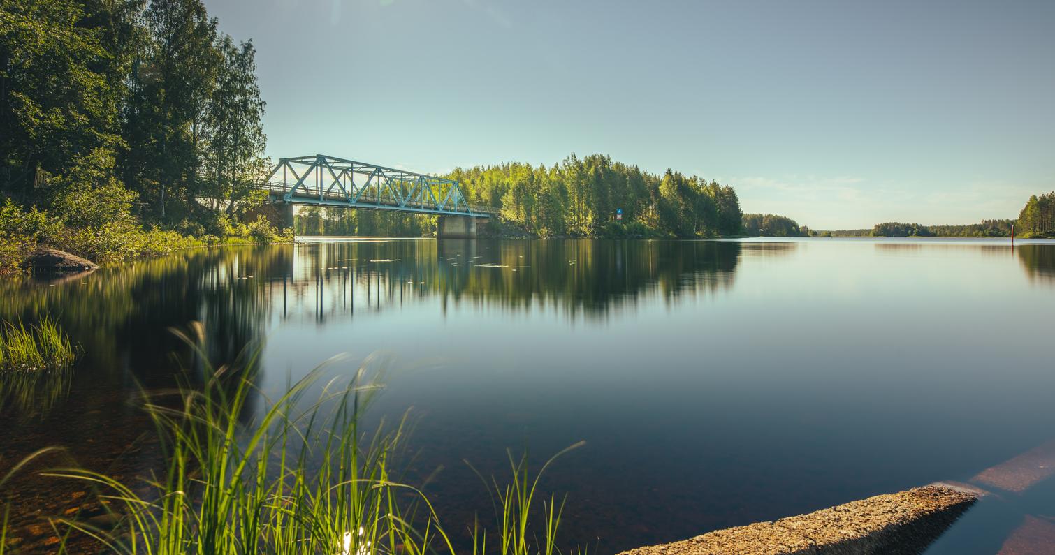 Oinassalmi bridge in Ilomantsi Finland