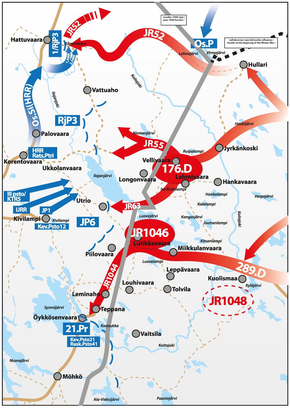 Ilomantsin Sotatie - mottitaistelut 30.7.1944