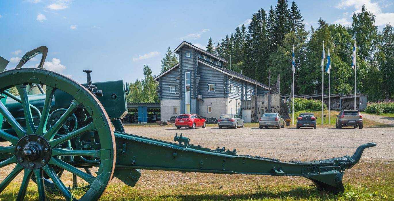 Das Haus des Kämpfers in Ilomantsi, Finnland.