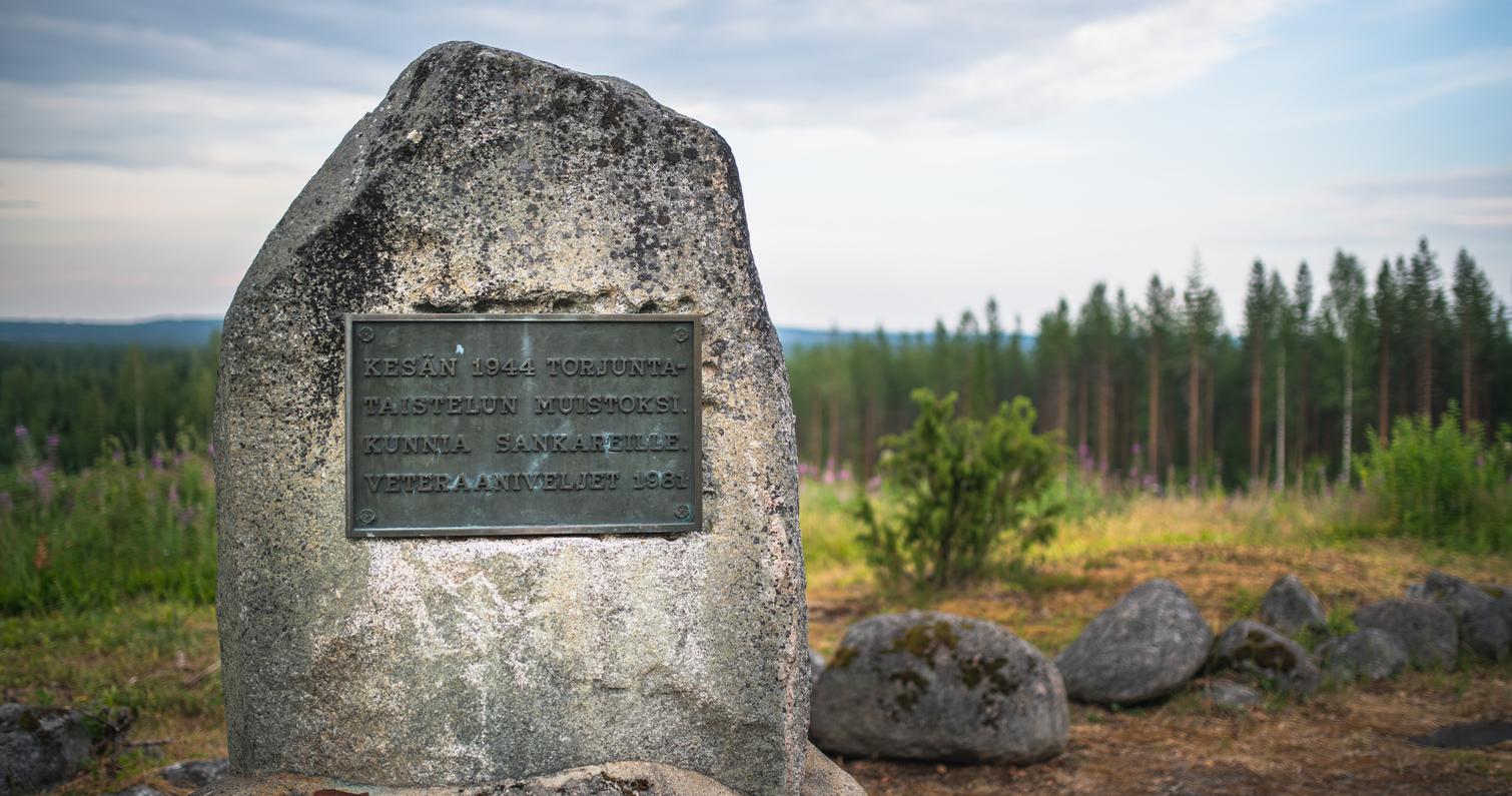 Winter- und Fortsetzungskrieg Gedenkstätte in Palovaara, Ilomantsi, Finnland.