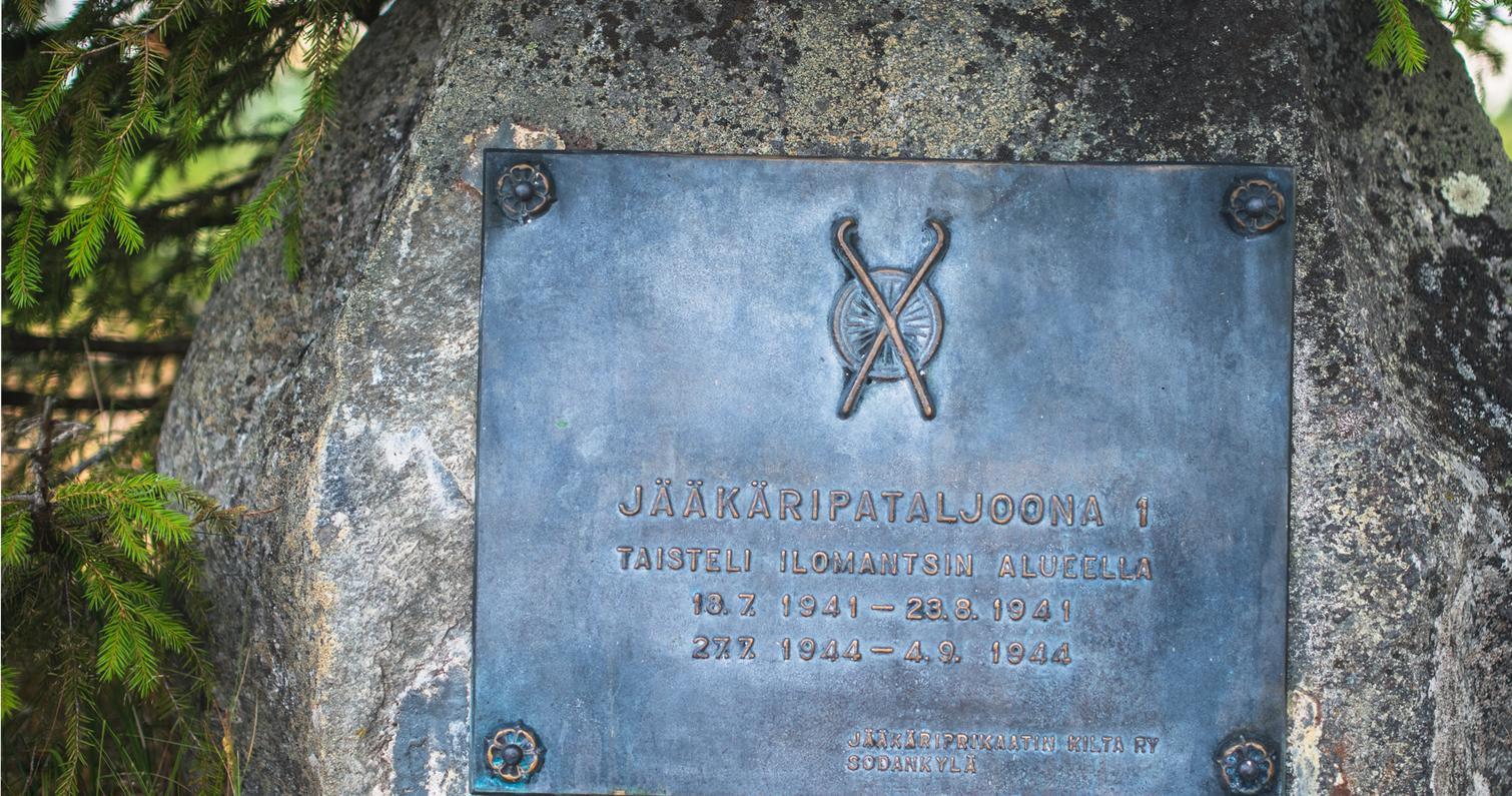 Winter- und Fortsetzungskrieg Gedenkstätte in Palovaara, Ilomantsi, Finnland.
