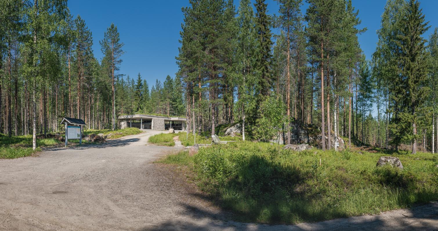 &Ouml;ykk&ouml;senvaara year-round visitor center. in Ilomantsi Finland