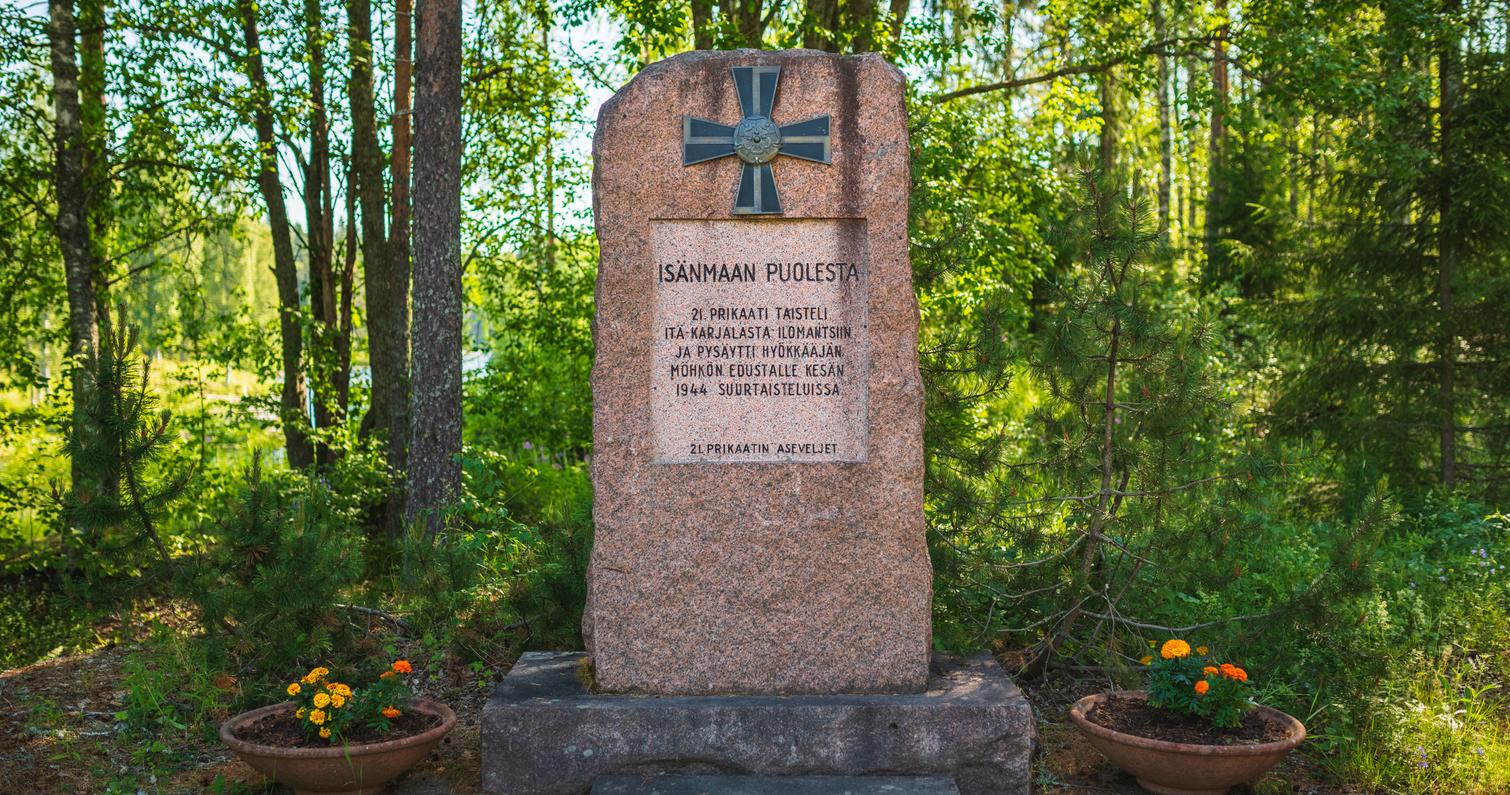 Denkmal für die 21. Brigade in ilomantsi, Finnland