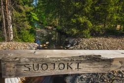 Suojoki river on the Ilomantsi Battlegrounds Trail