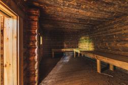 Restored wartime shelter.