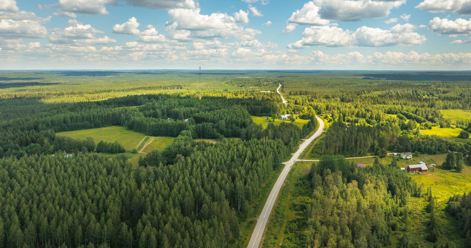 Lehtovaara village in ilomantsi, Finland.