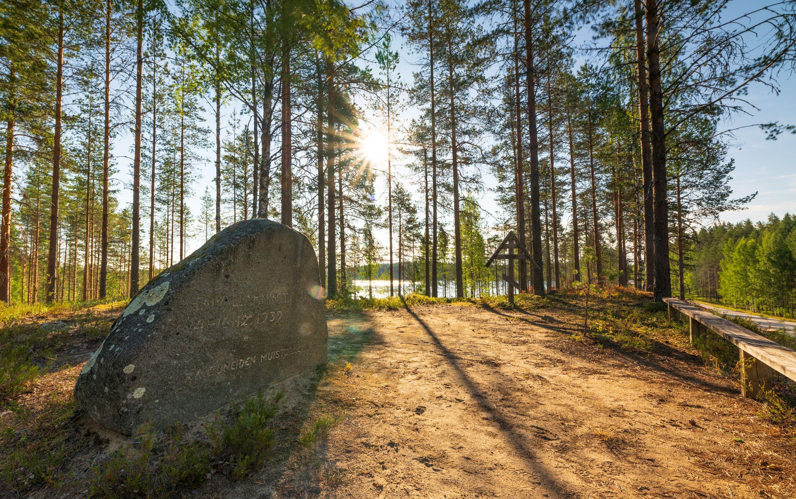 Taivallampi memorial.
