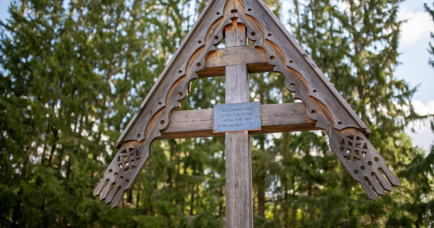 Die Soldatenfriedhof in Ilomantsi Kirchdorf.
