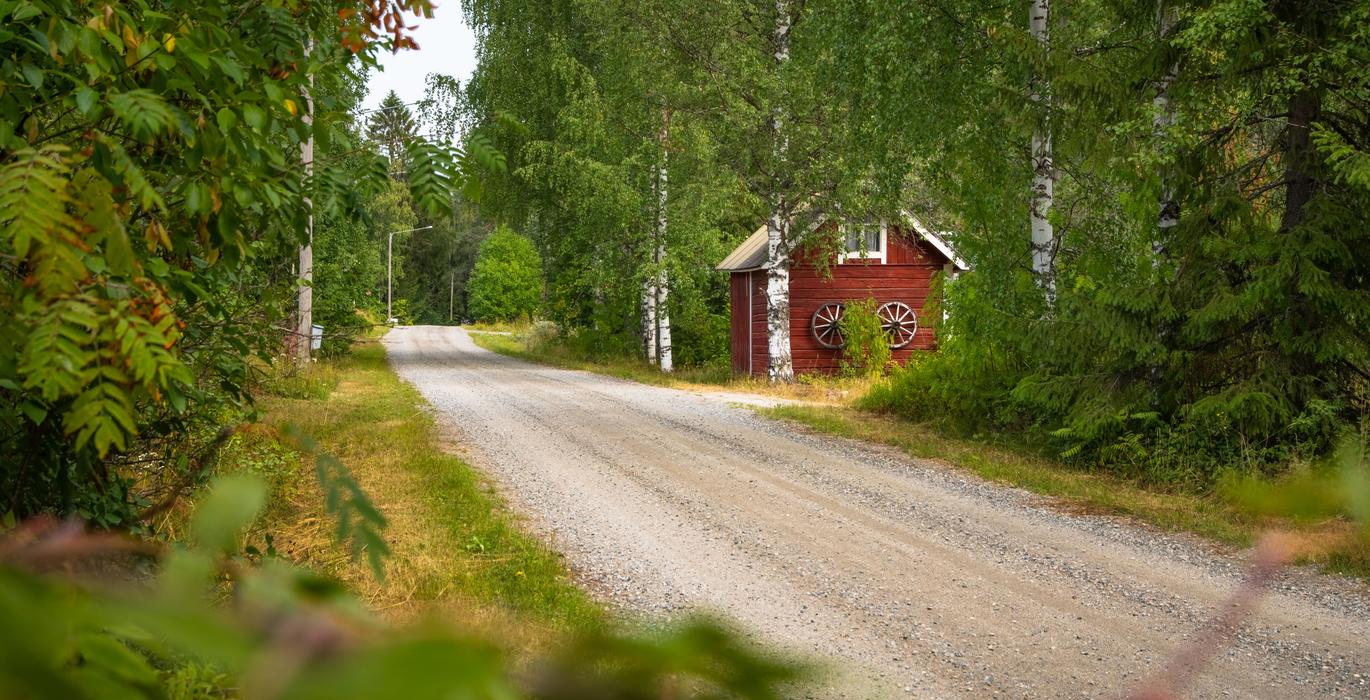 Die alte Durchgangsstraße von Möhkö