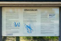 Information board in Oinassalmi.