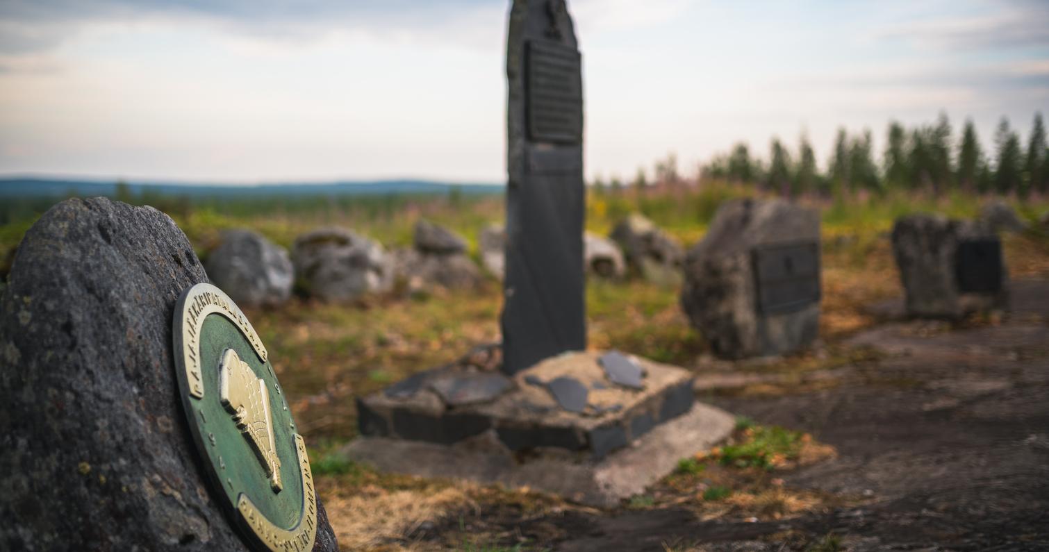 Winter- und Fortsetzungskrieg Gedenkstätte in Palovaara, Ilomantsi, Finnland.
