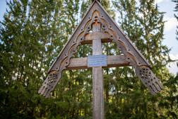 Die Soldatenfriedhof in Ilomantsi Kirchdorf.
