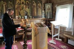 Orthodoxe Kapelle in Hattuvaara, Finnland wurde im Jahr 1792 erbaut.